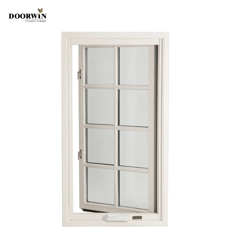 Doorwin-ventana de arco de Bahía grande de madera maciza para el hogar, Exterior, Hurricane Impact