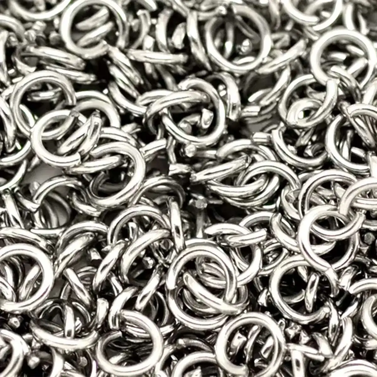 

7000Pcs Silver Tone Round Stainless Steel Open Jump Rings DIY Jewelry Findings Wholesales 6x1mm