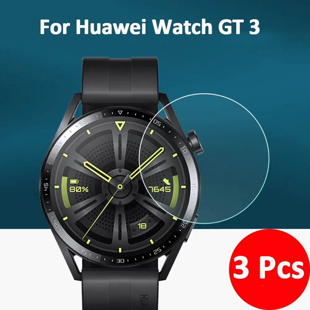 3Pcs HD Full Hard Tempered Glass Films Protective Screen Protector For Huawei Watch GT 3 46mm GT Runner