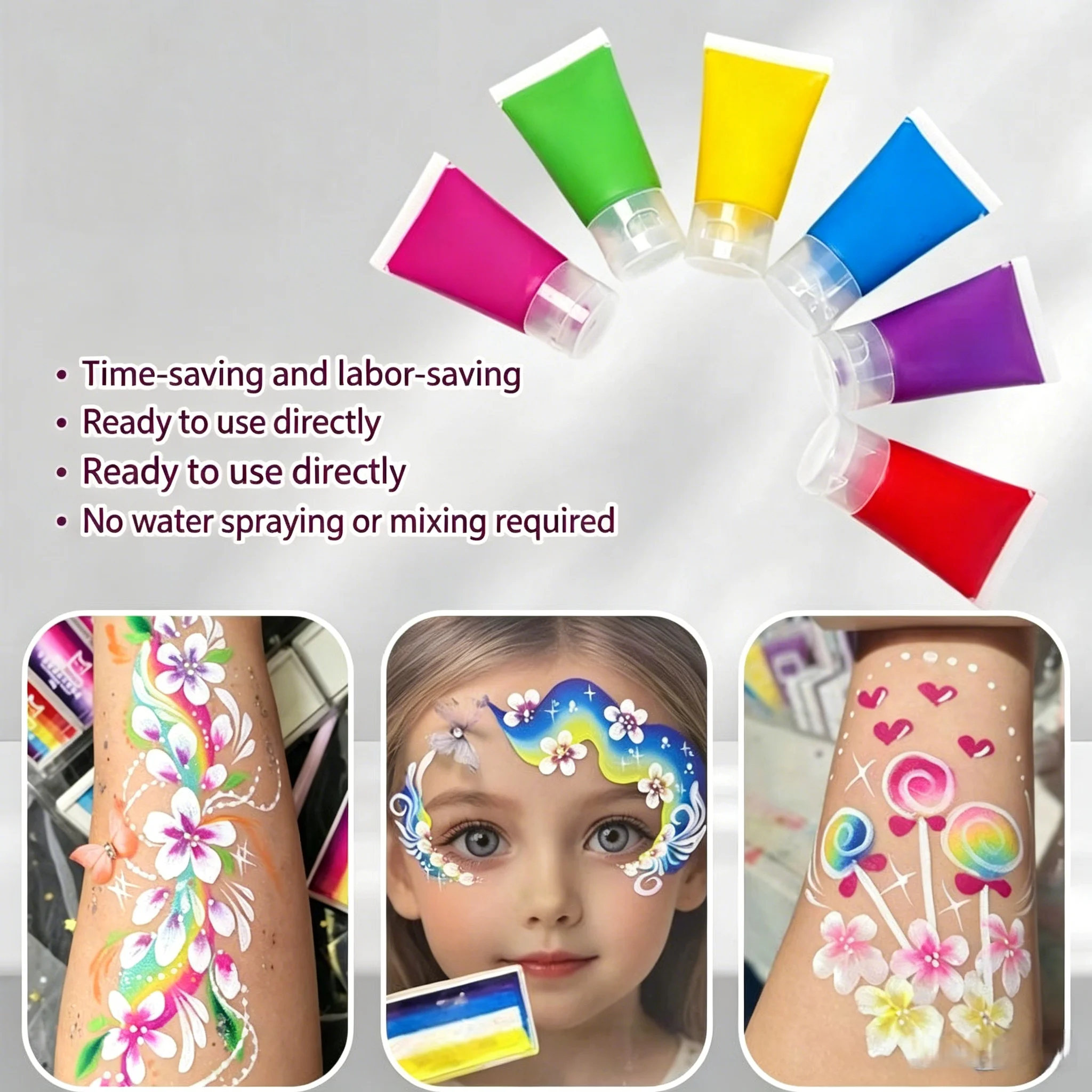 

New Products 30ml Body Art Face Painting Water-based Holiday Adults Kids Cosplay Fancy Dress Costumes Stage
