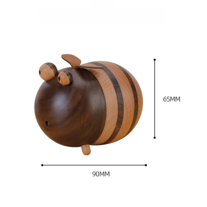 1 шт., коробка для хранения зубочисток с милой пчелой для дома-креативный декор для рабочего стола, настольный аксессуар, органайзер для зубочисток