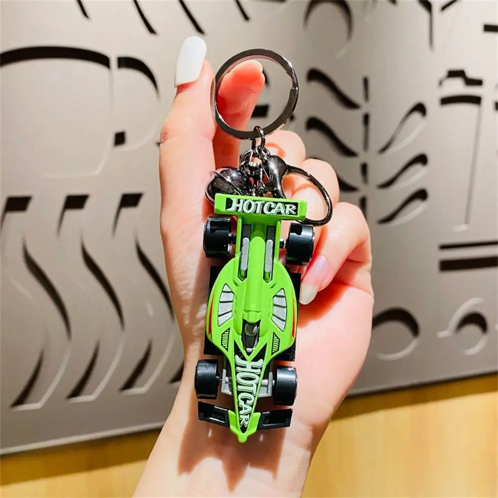 Bag Ornament Racing Car Keychain for Kids Creative Exquisite Car Model Keyring Mini Cool Car Pendant Couple Keyring