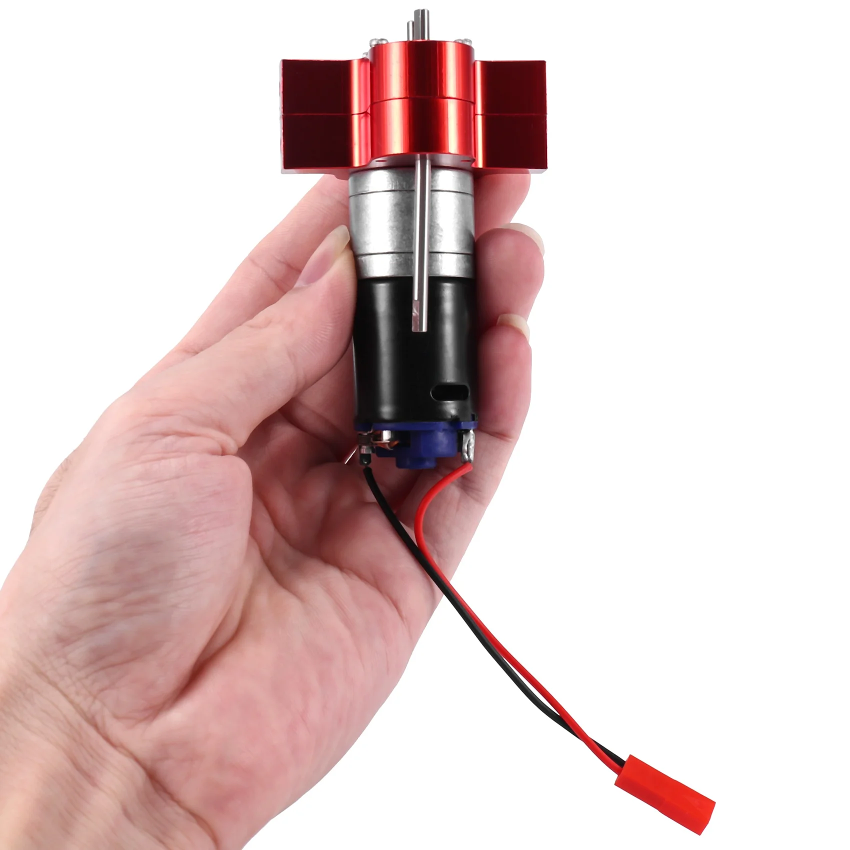 DELAM-Metal 370 Caixa de engrenagens do motor para WPL C14 C24 B24 B36 MN D90 D99 MN99S Peças de atualização de carro RC