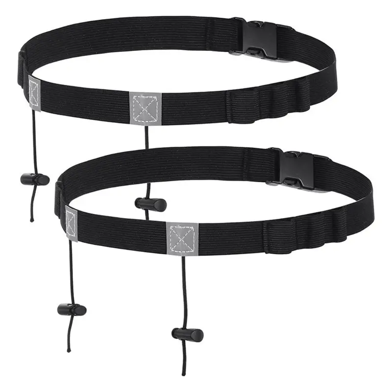 【Big Sale !!】Elastic Sport Runners Belt 2 Pieces Adjustable Running Belt Comfortable Race Bib Belt For Marathons And Racing