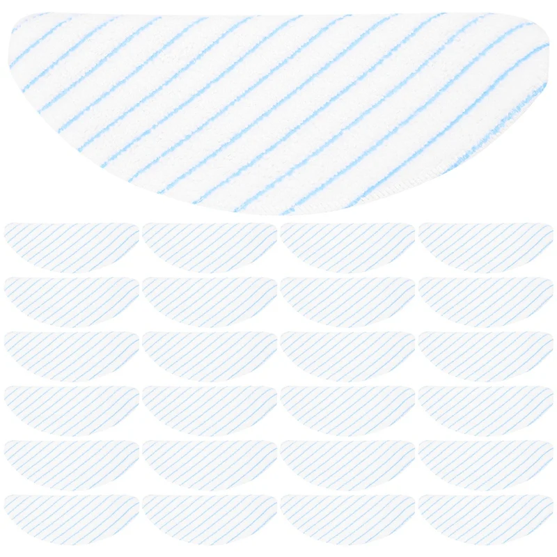 25 Pcs Disposable Microfiber Mopping Pads For Ecovacs Robot Vacuum Cleaner OZMO T8 / T8+/ T8 AIVI/ N8/ N8 Pro/ N8 Pro+