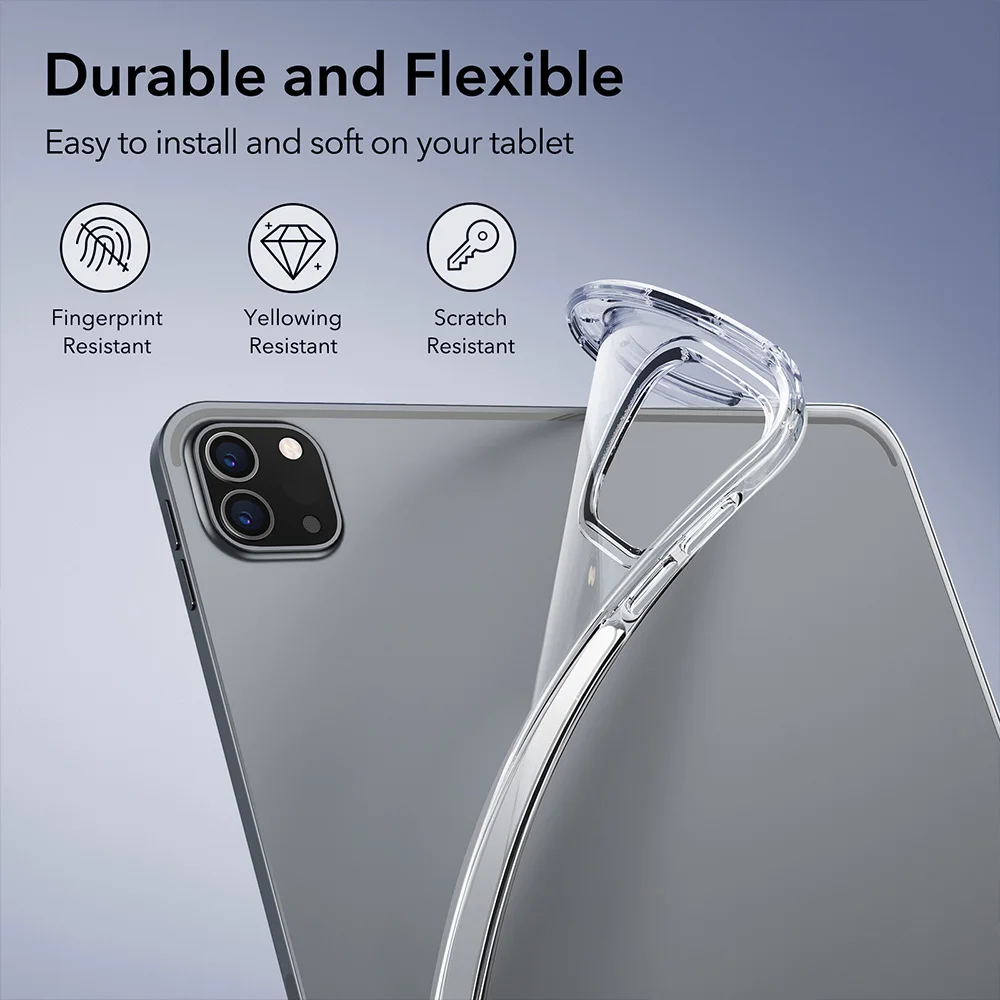 Clear Silicon Transparent Case For iPad Pro 12.9 13 11 inch 9.7 iPad 11 10.9 6 5 10.2 4 3 2 Air 13 11 2 1 Mini 7 6 5 4 3 2 Cover