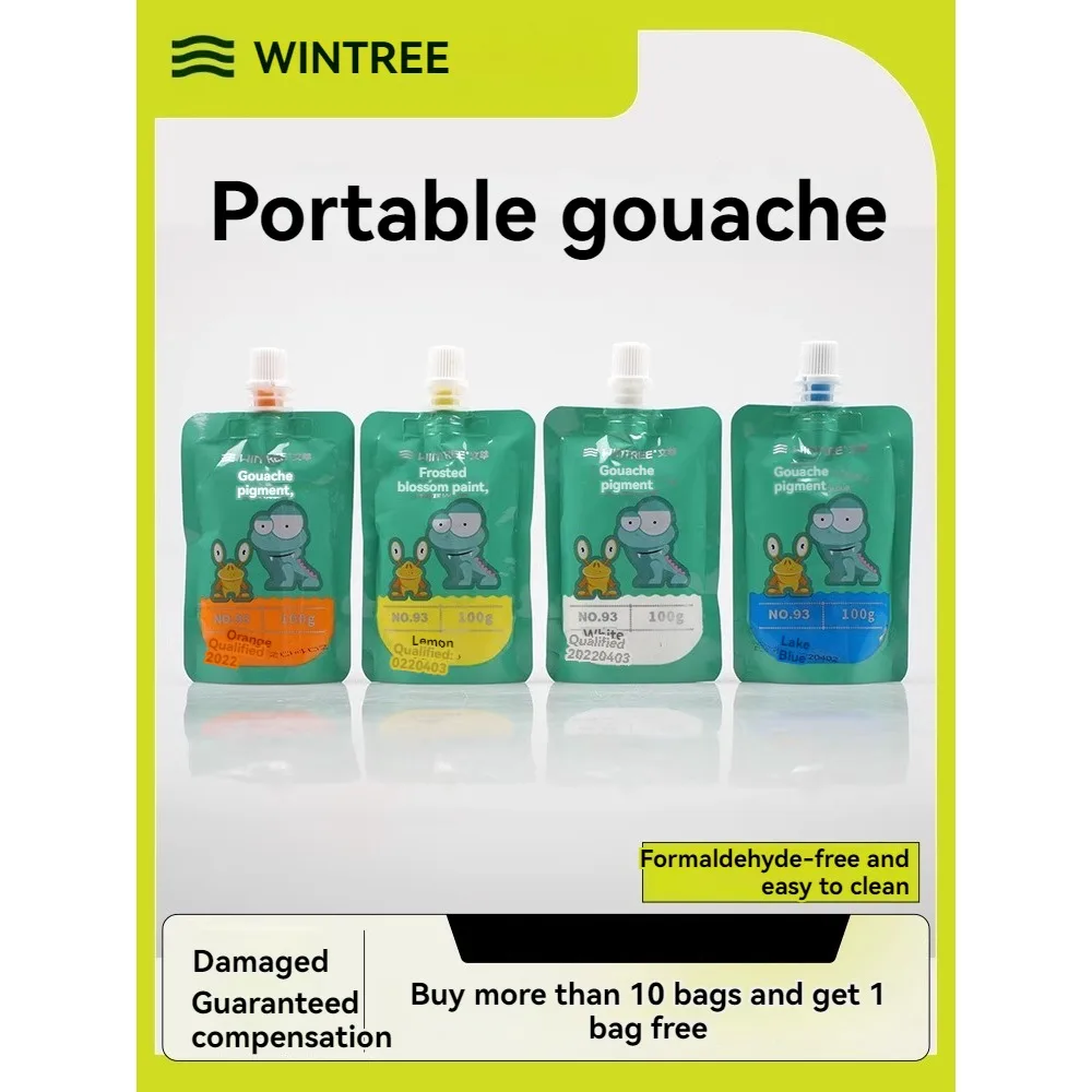 Exacache-Sac de peinture de recharge d'interconnexion, 100g, portable, créatif, professionnel, non toxique, pour artiste, passe-temps, enfants