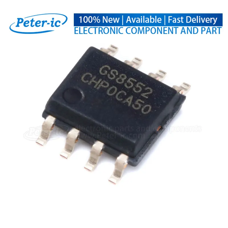 (5pcs)GS8552-SR GS8552 SOIC-8 1.8V~5.5V 1.8MHz Dual SOIC-8 Precision Op Amps SOP 8