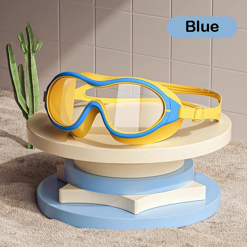 3 to 15 Years Old Kids Boys Girls Large Frame Swimming Glasses Goggles Adjustable Eyewear