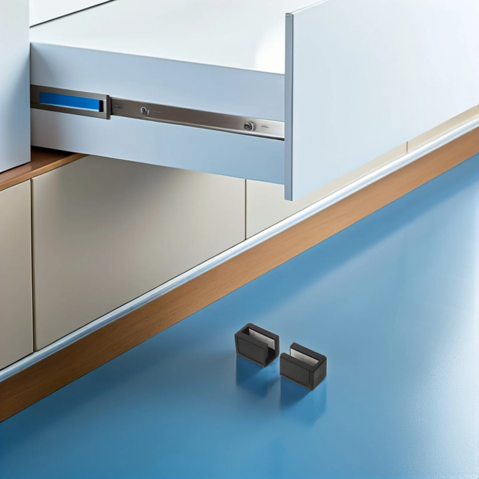 8 قطعة مقبض كابينة سيليكون يغطي حشوات الزوايا السوداء الطفل التدقيق لطاولة الأثاث حافة حامي سلامة المكاتب المنزلية #3