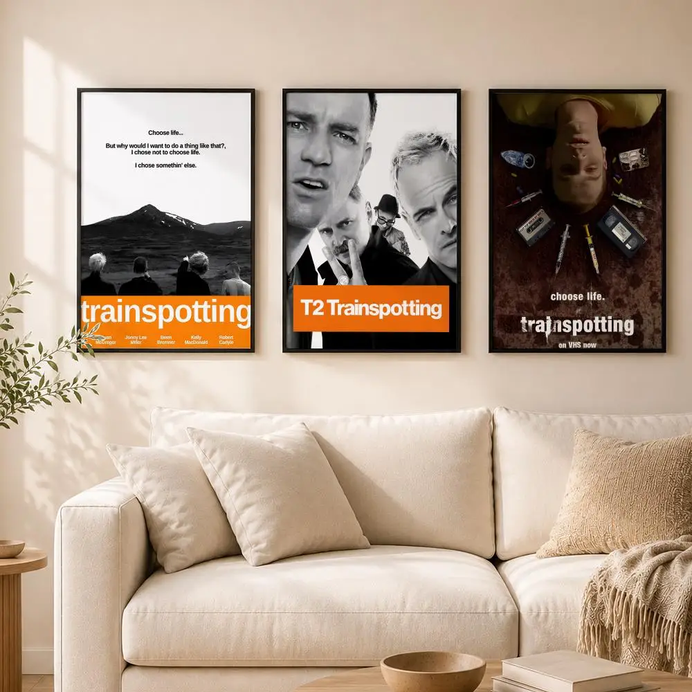 Movie T-Trainspotting Choose L-Life Poster Self-Adhesive Waterproof Wall, Decorative Home Art & Holiday Gift