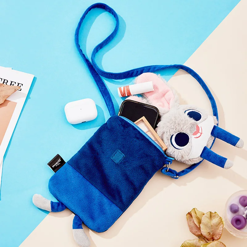 ديزني غرزة أنيمي لطيف لوسو Crossbody حقيبة الهاتف المحمول غرزة الكرتون السيدات الكتف تغيير حقيبة الفتيات هدية الاطفال اللعب