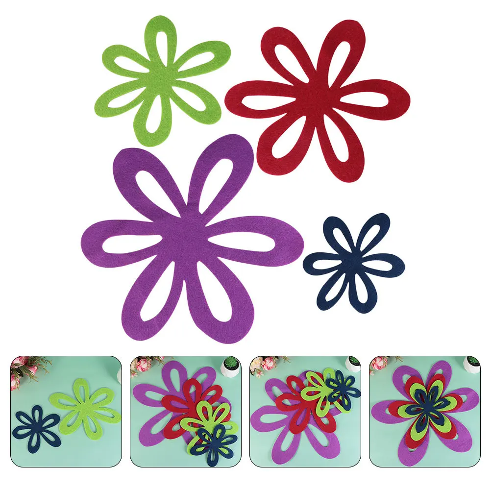 

4pcs Carved Hot Pot Mats Hollow Design Heat Resistant Table Protection Mat Saucepan Protectors Flower Shape Place Mats Kitchen