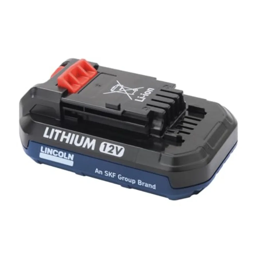

12V Lithium Ion Battery for Lubrication Equipment Black High Capacity and Long Lasting