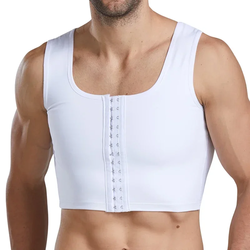 Men Gynecomastia Shaper Vest Abdomen Slimming Chest Control Shapewear Short Compression Shirts Corset Tops Workout Undershirt