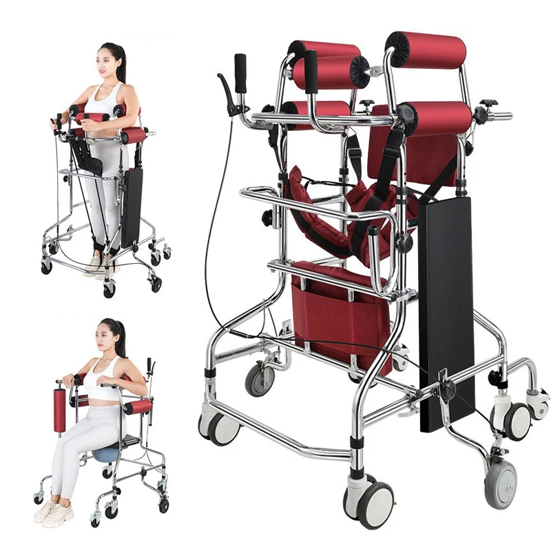 Adjustable Rolling Walking Aid with Comfort Seat Portable Mobility Support Frame for Adult Men Women Elderly