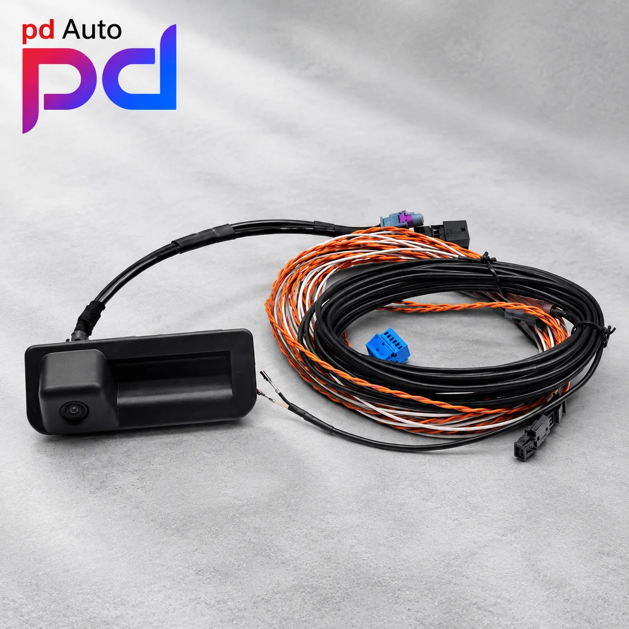 6V0 827 566 Rear Parking Camera with Dynamic Guide Lines and Wiring Harness for Audi VW Skoda 6V0 827 566