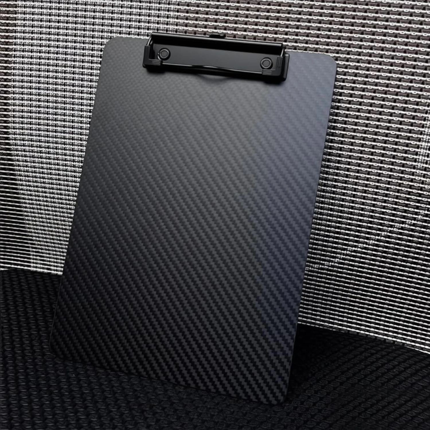 3K Carbon Fiber Clipboard Ultimate Light and Thin Portable Cool Board Black Low Profile Clip Hide Hook Art Paint Draw