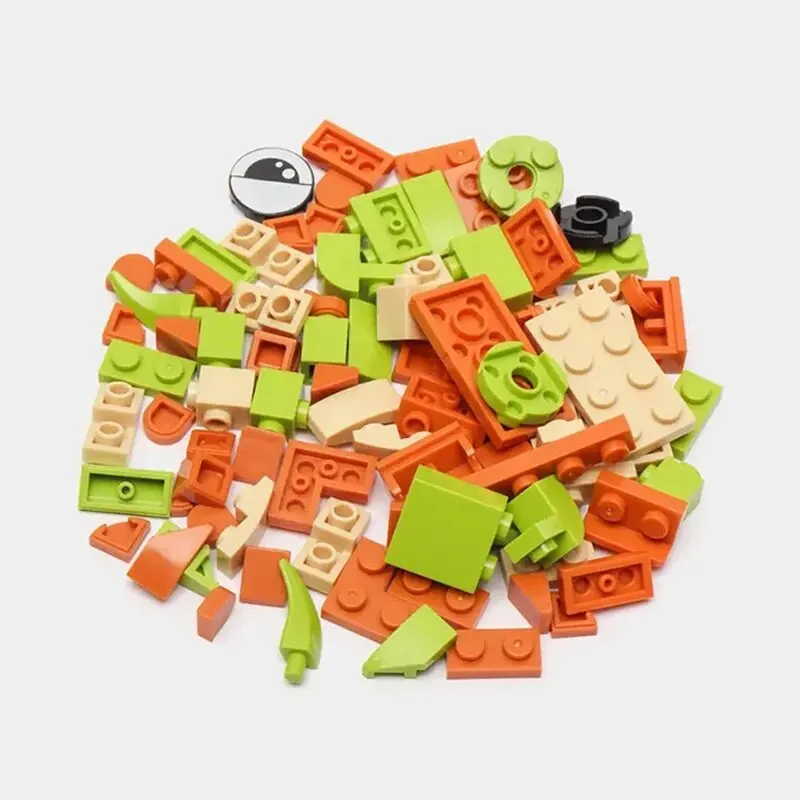 Animal World Building Block Set Mini Turtle Raccoon Rabbit Tiger Assembly Bricks Toys Creative Desktop Decoration Kids Toys Gift