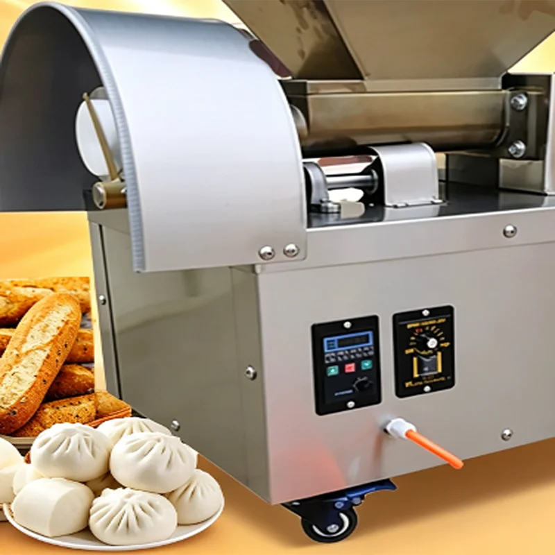Food Grade Stainless Steel Automatic Dough Machine with Motor High   Capacity Production Bakery Equipment
