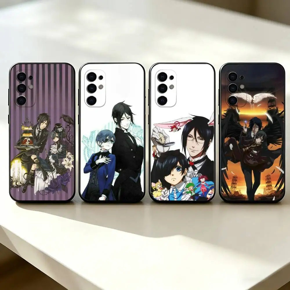 Artistic B-Black Butler Ciel P-Phantomhive Phone Case For Samsung S25,S24,S21,S22,S23,S30,Ultra,Plus,Fe,Lite,Note,10,Black Cover