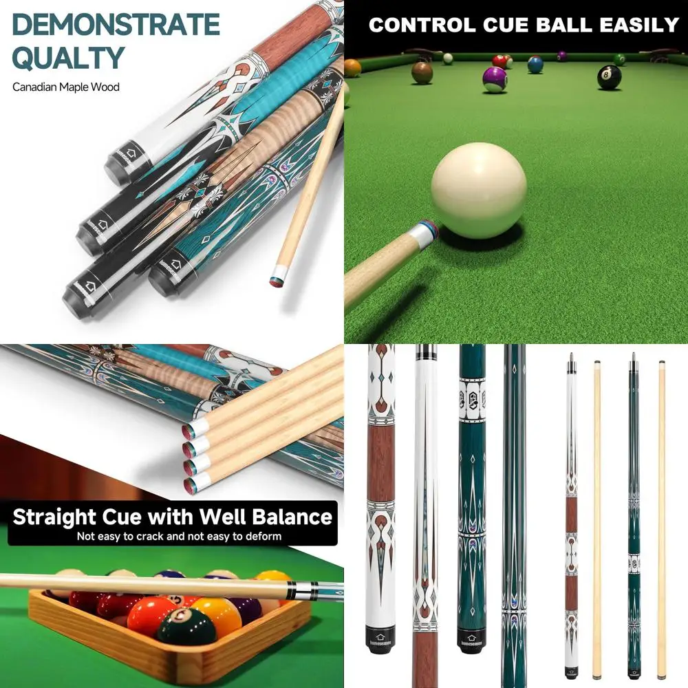 

Профессиональный бильярдный кий HomeSeason 57 с низким деформированием для игры в пул