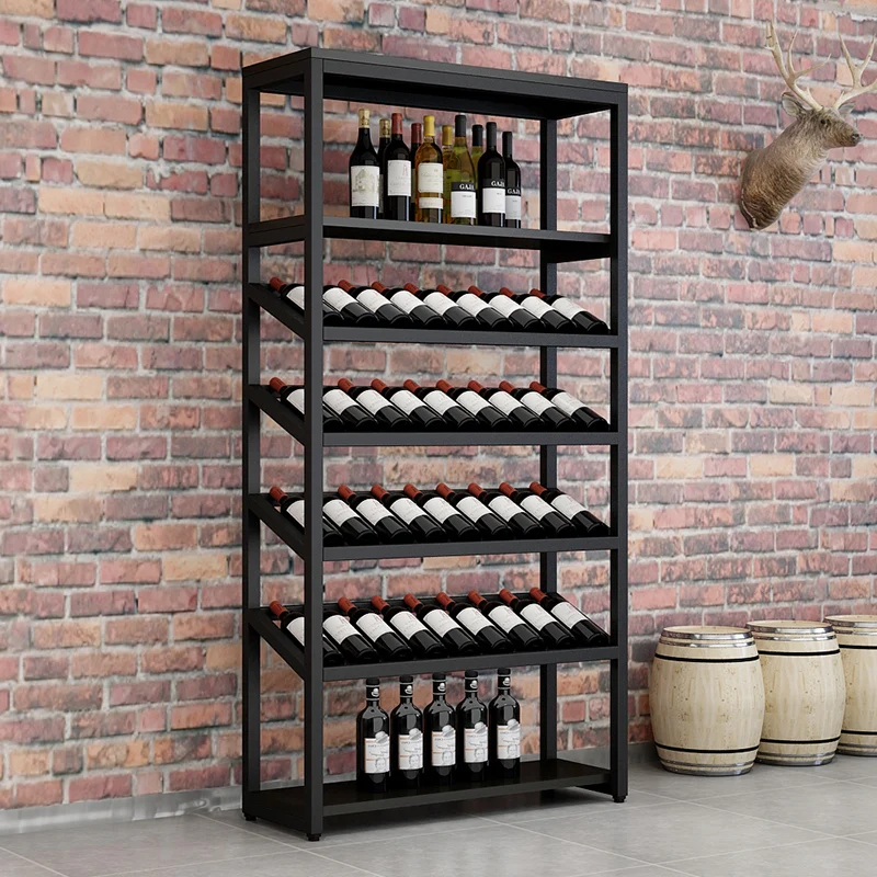 Bottle Liquor Corner Shelf Wine Rack Bar Display Salon Storage Metal Restaurant Wine Cabinets Club Holder Weinregal Furniture