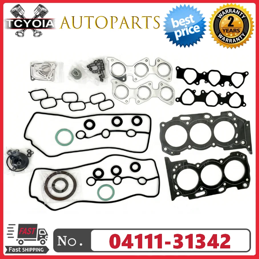 

Full Head Gasket Kit 04111-31342 For Toyota 1GR-FE 4RUNNER Tacoma FJ Cruiser Land Cruiser Tundra Land Cruiser Prado 2002-2009