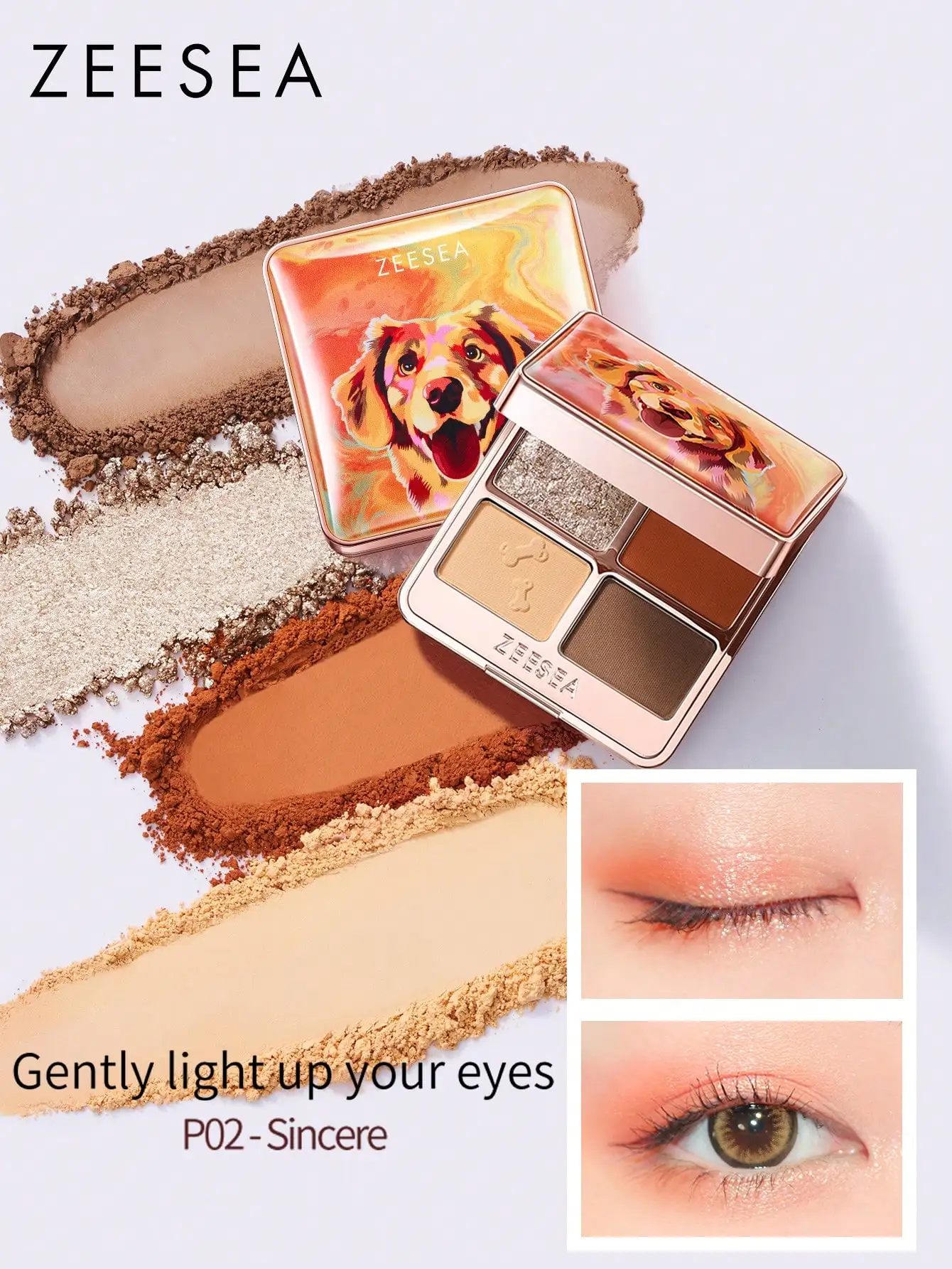 ZEESEA PUPPY FOUR-COLOR EYESHADOW