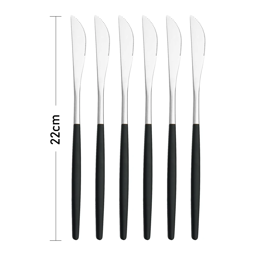 6/10Pcs Stainless Steel Knife Sets For Dinner Steak Dinner Knive Wedding Hotel Supplies Tableware Western Cutlery Flatware