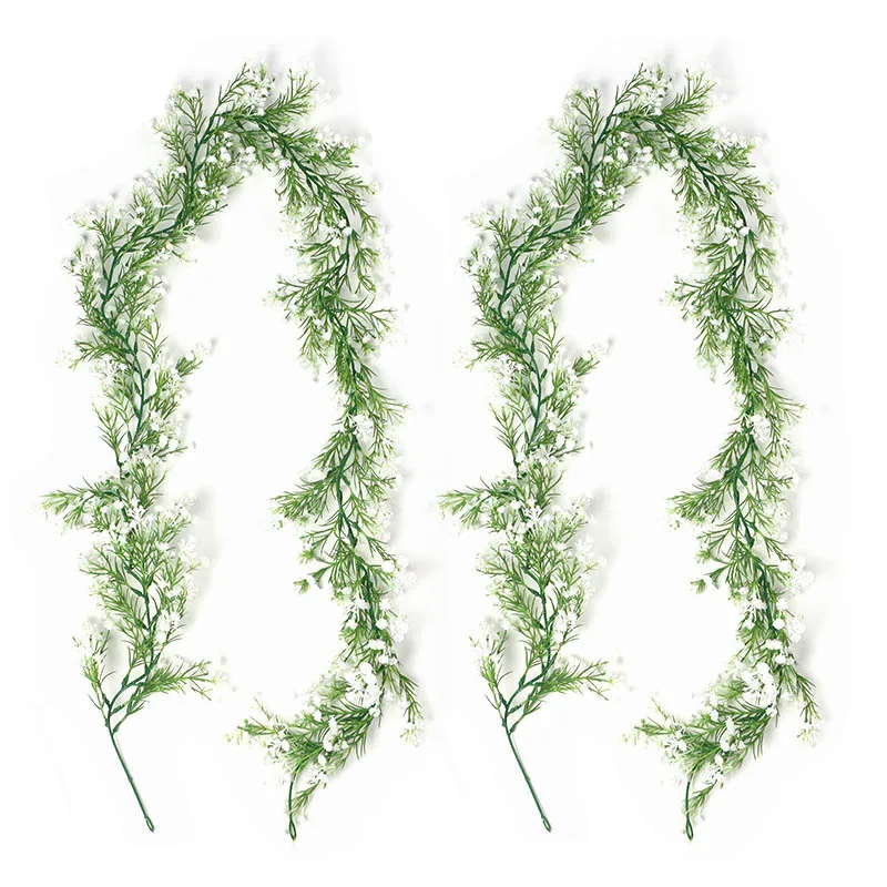 

2pcs Mantianxing Vine Hanging Artificial Flowers Garland Leaves Fake Silk Flowers For Party Wedding Home Decoration