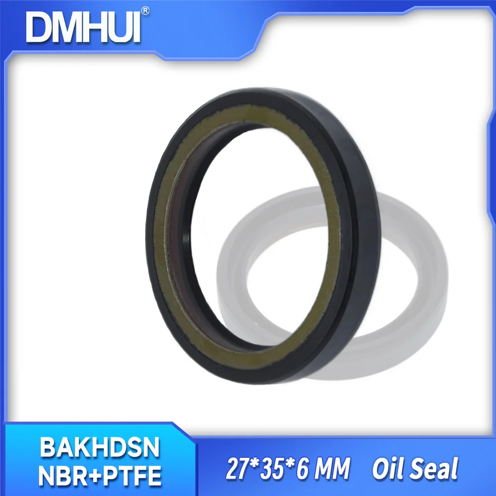 

Сальник скелета высокого давления 27x35x6 мм, резина из ПТФЭ + NBR - уплотнительное кольцо типа роторного вала DMHUI BAKHDSN 27*35*6 для гидравлического насоса