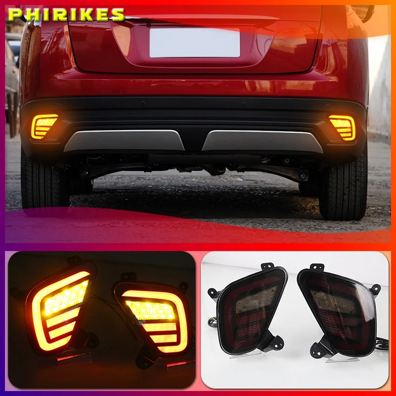 

For Mitsubishi Eclipse Cross 2017 - 2020 Multi-functions LED Rear Bumper Light Fog Lamp Brake Light Turn Signal Reverse Light