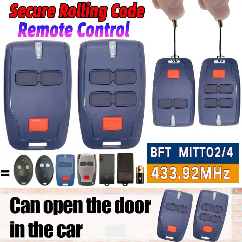 

Secure Rolling Code Automatic Door Remote Control Rolling Driveway Gate Opener Remote Wireless RF Sliding Gate Control Remote