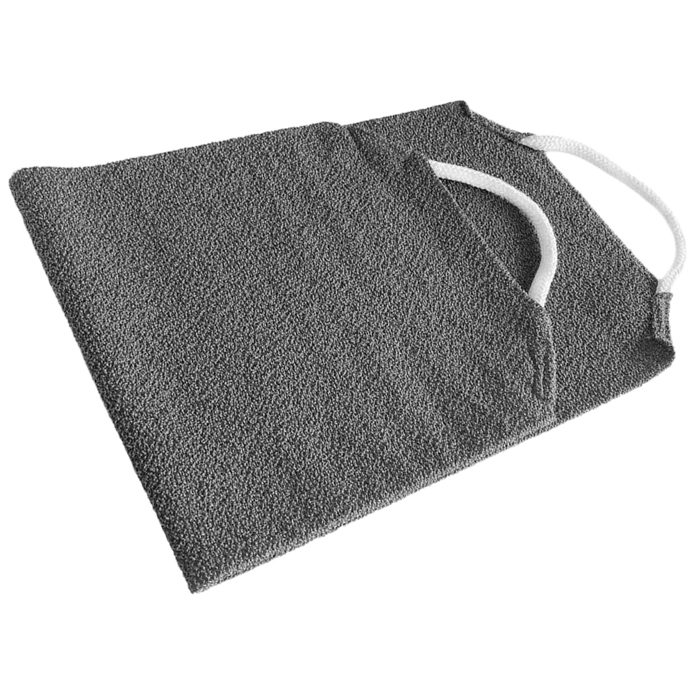 

Dark Grey Polyester Long Bath Towel for Back Scrub Body Clean Shower Accessory Bathing Supply Mud Scrubber Skin Care Body