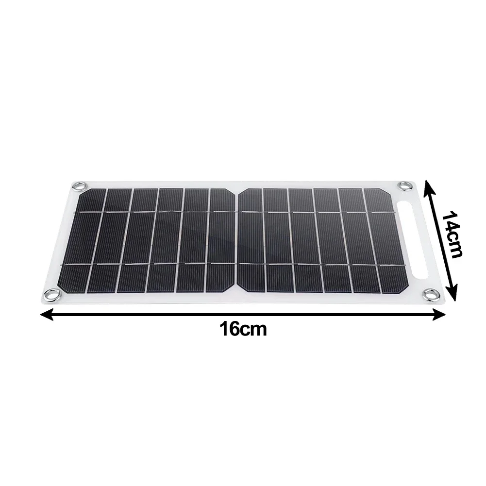 10W Solar Panel USB Charged Waterproof Portable Outdoor Hiking Camping Charging Panneau Solaires Panneau Placas Solares