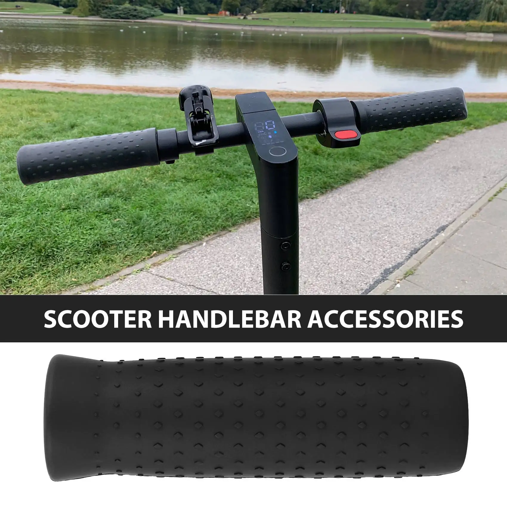 

ABKV-Handlebar Hand Grip Parts For Ninebot MAX G30 Smart Electric Kick Scooter Foldable Skateboard Hand Handle Accessories