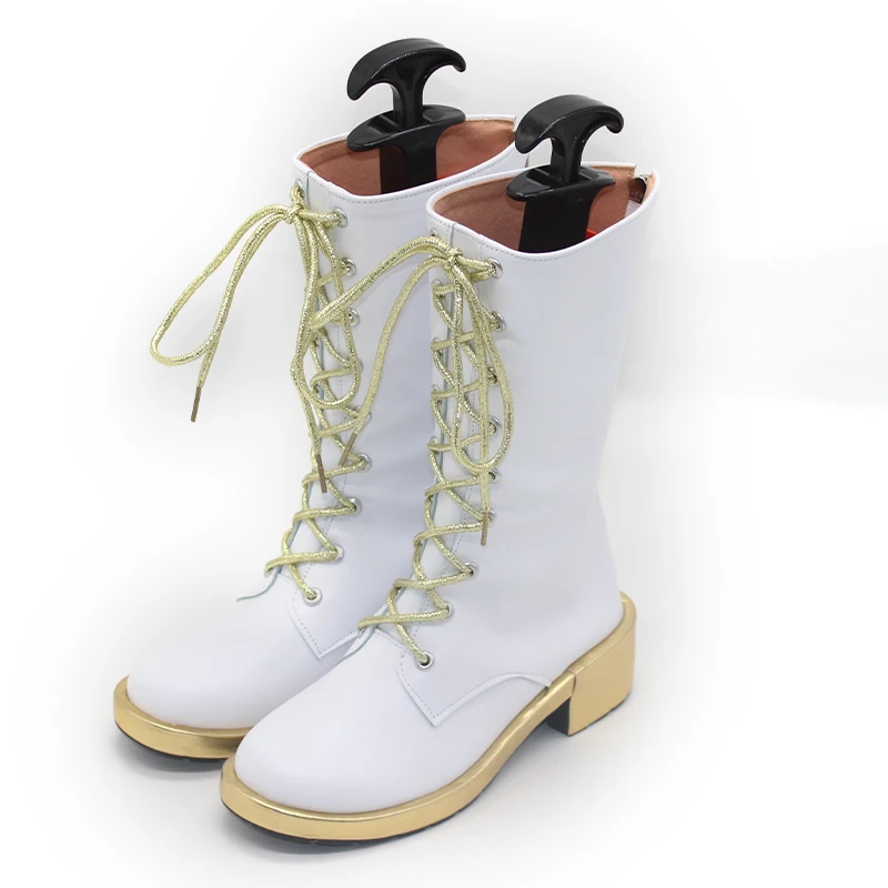 KPop Demon Hunters Zoey Stiefel Weiß Golden Dance Outfit Schuhe Cosplay Stiefel Halloween Karneval Requisiten Made Zoey Kinder Stiefel