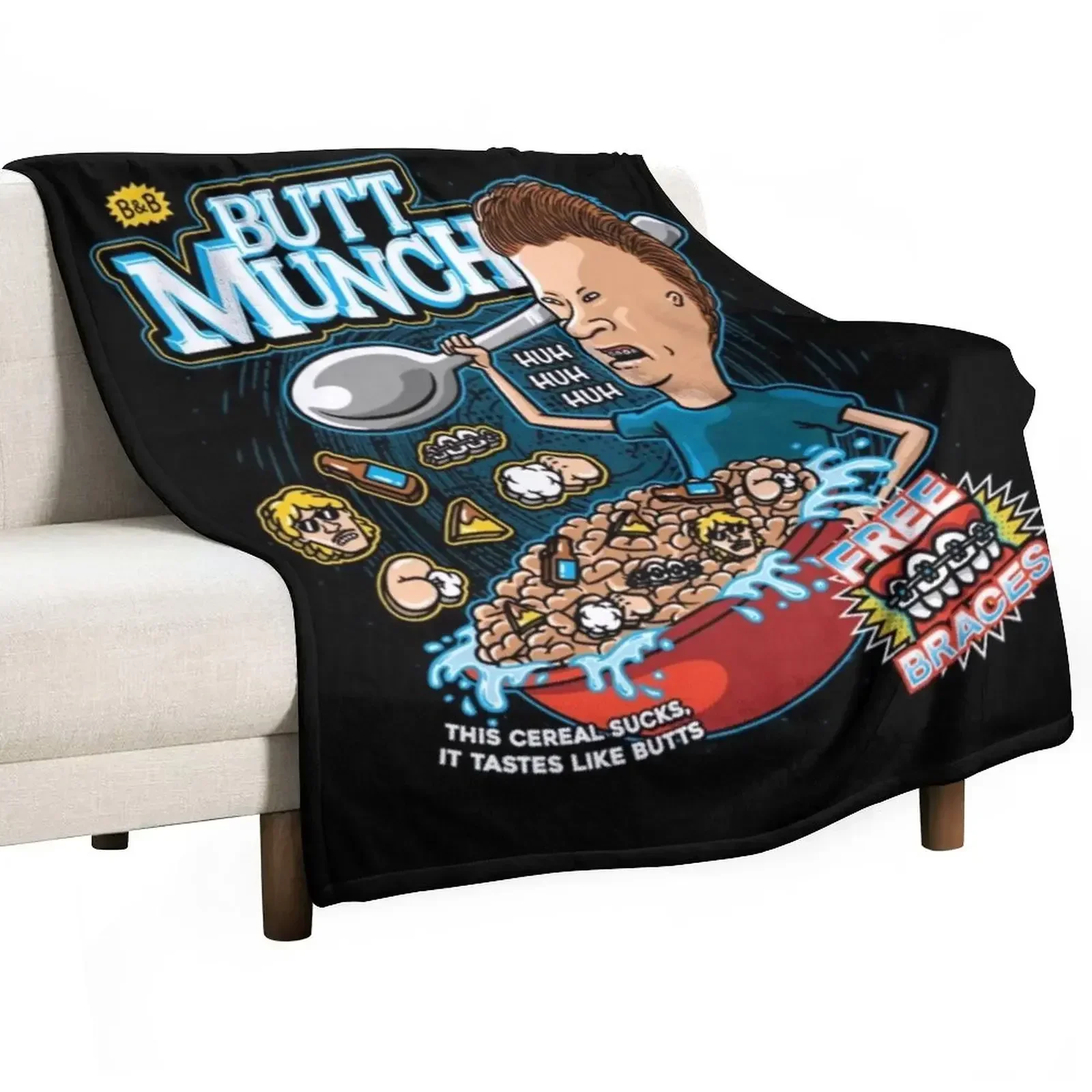 

Beavis And Butthead Throw Blanket bed plaid Designers Blankets