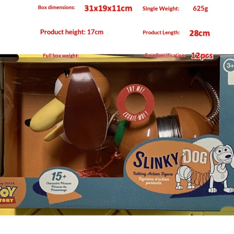 

Disney Toy Story Slinky Dog Talking Action Figure Sound Spring Dog Figurine Model Cute Ornament For Boys' Birthday Gift