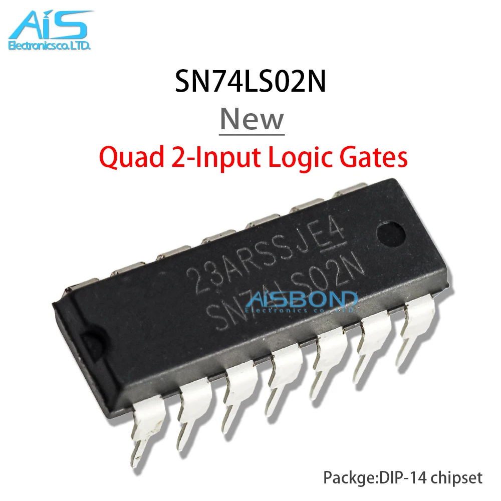 

10Pcs/lot New SN74LS00N HD74LS00P 74LS00 74LS02 SN74LS02N SN74LS04N 74LS04 SN74LS08N 74LS08 SN74LS10N 74LS10 74LS10N DIP-14