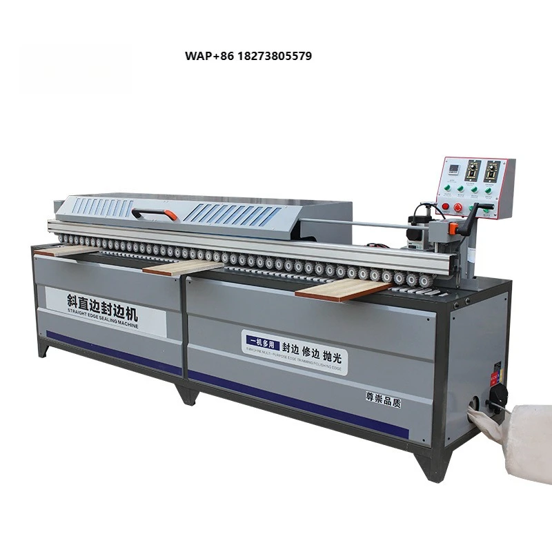 220v 380v Gluing Pre-milling Edgebander Melamine Edger 45 Degree Woodworking PVC Veneer Edge Banding Machine