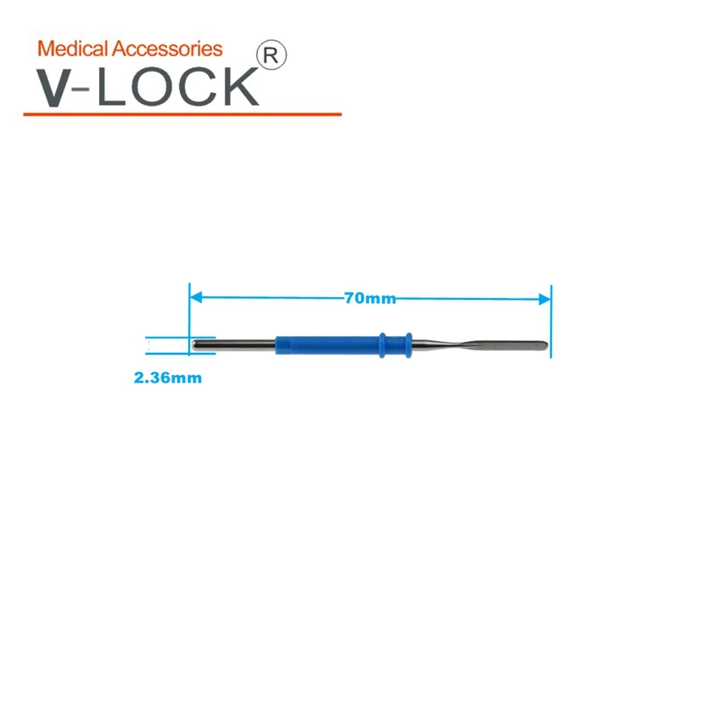 Electrosurgical blade/needle/ball/circle electrode for 70mm*2.36mm Set of 8