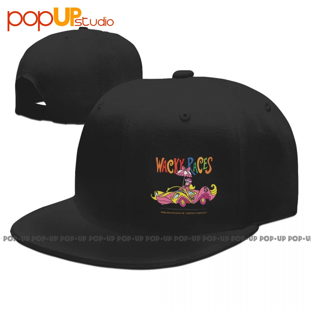 

Unisex Wacky Races Cartoon Penelope Snapback Cap Outdoor Best Quality Baseball Caps