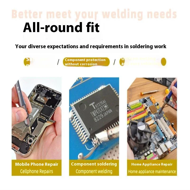 1 قطعة 30/50/100 جرام لحام لحام لصق المهنية لحام الجريان 183 درجة درجة حرارة متوسطة لا الصنوبري النظيف