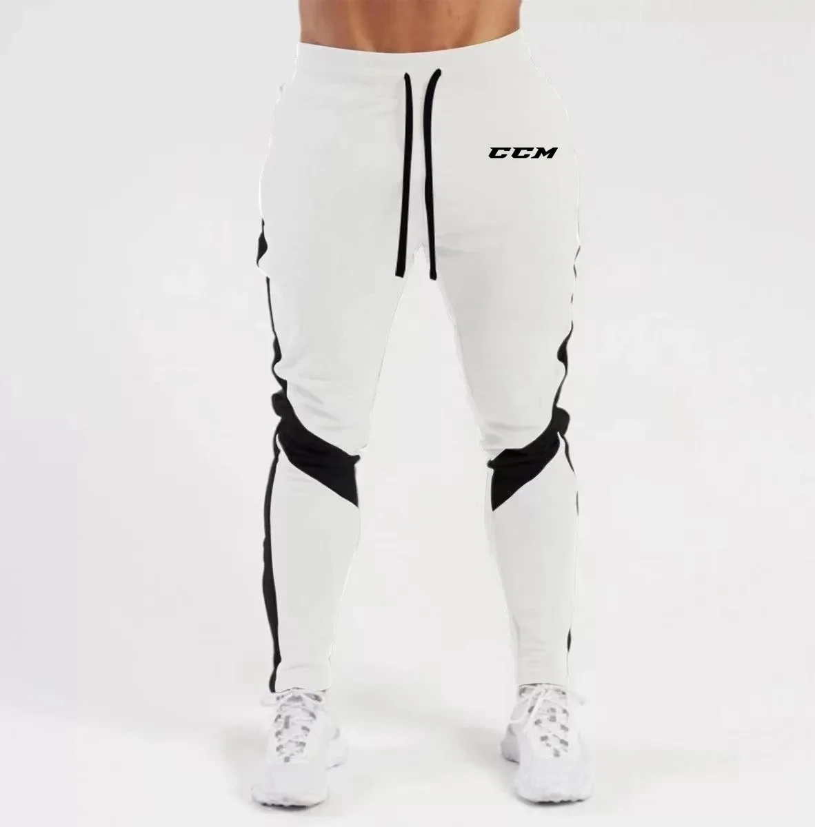 Sports pants, straight smile, jogging fitness, jogging, warm casual pants, CCM, solid close, WSN bottom, FJMEN, autumn, winter