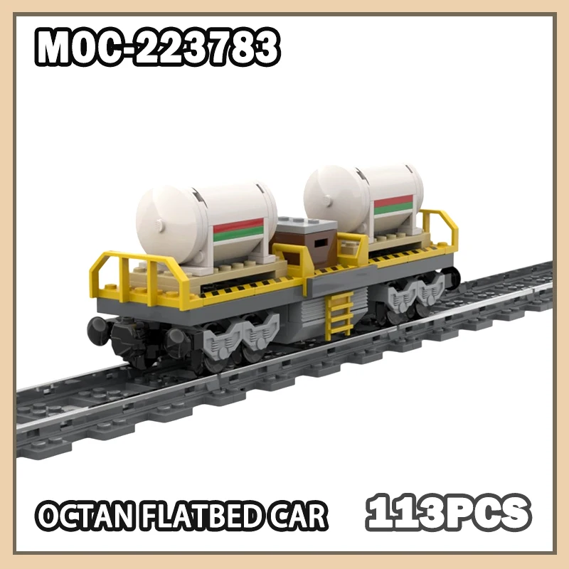 

MOC-223783 Octan Flatbed Car Building Blocks Technical Models Toys ADULT Birthday Gifts Urban Train Track Accessories 113PCS