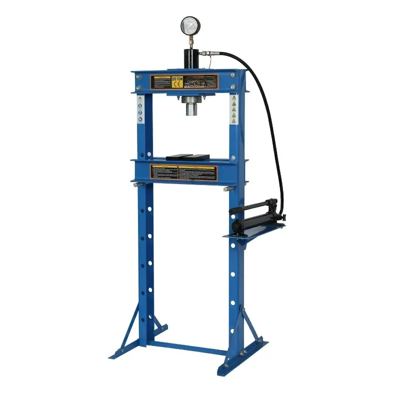 CE Wholesale 10T 12t Manual Car Shop Press Parts Pad Hydraulic Press with Meter