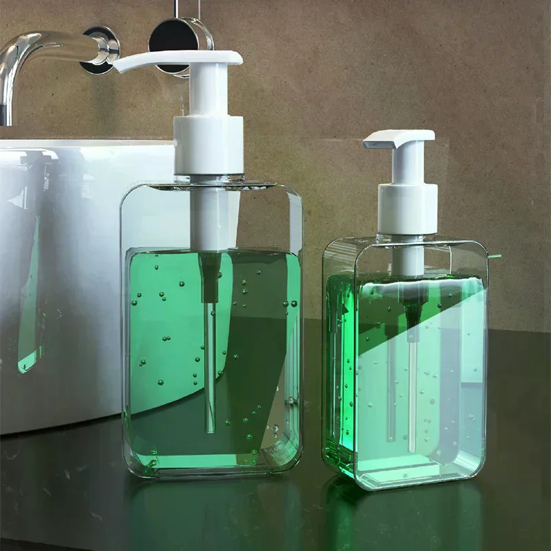 200/300 مللي موزع الصابون المربع كونترتوب زجاجة محلول مع مضخة الحمام غسول موزع الصابون السائل إعادة الملء زجاجة فارغة #2