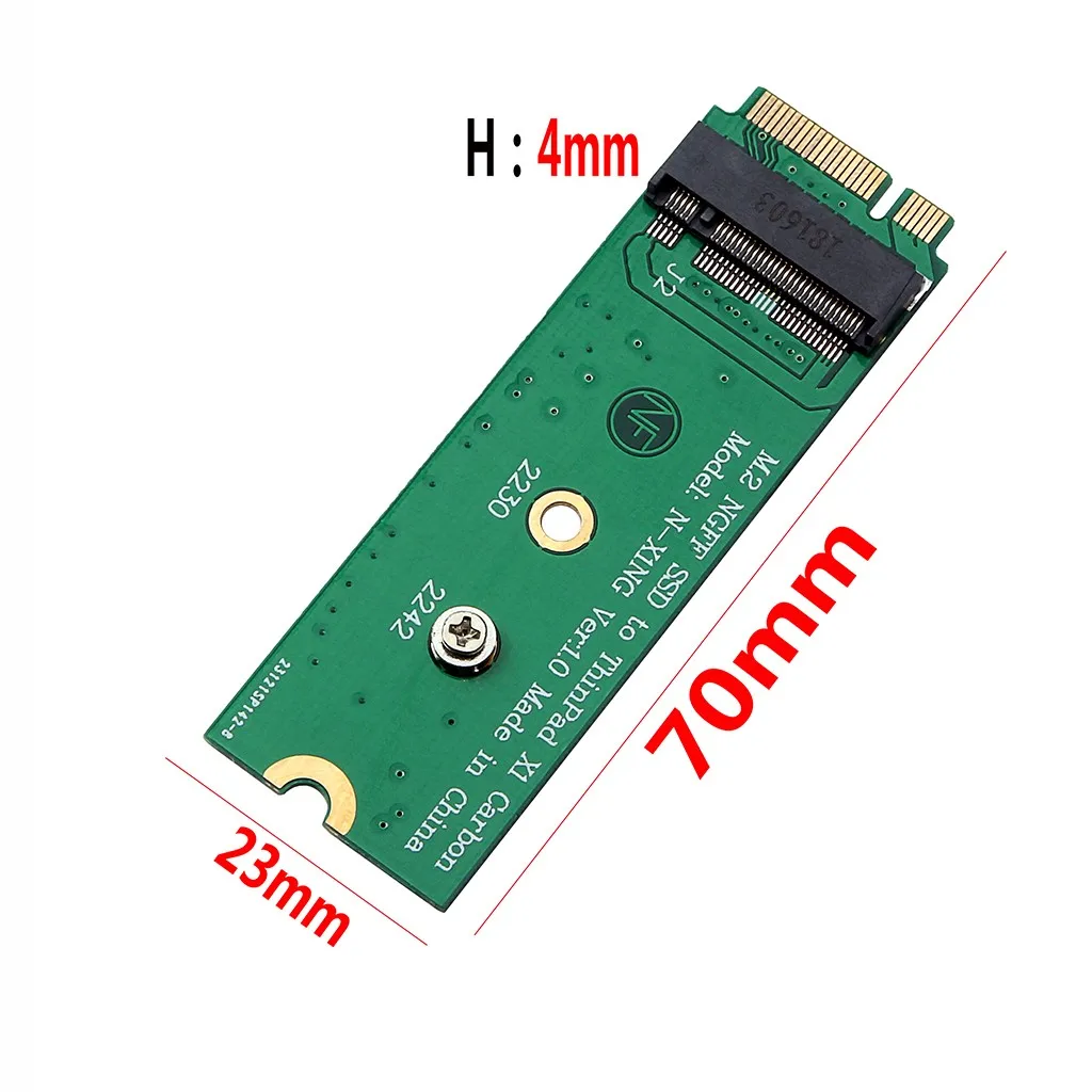 M.2 NGFF SATA SSD to Lenovo X1 Carbon 2013 Adapter Card MCA224 Converter Board for ThinkPad X1 Carbon Gen1